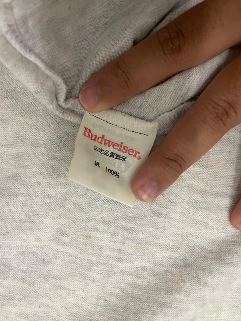 Budweiser K3-06 Budweiser Big Logo Thrashed Faded Shirt Paper thin Size US L / EU 52-54 / 3 - 7 Thumbnail