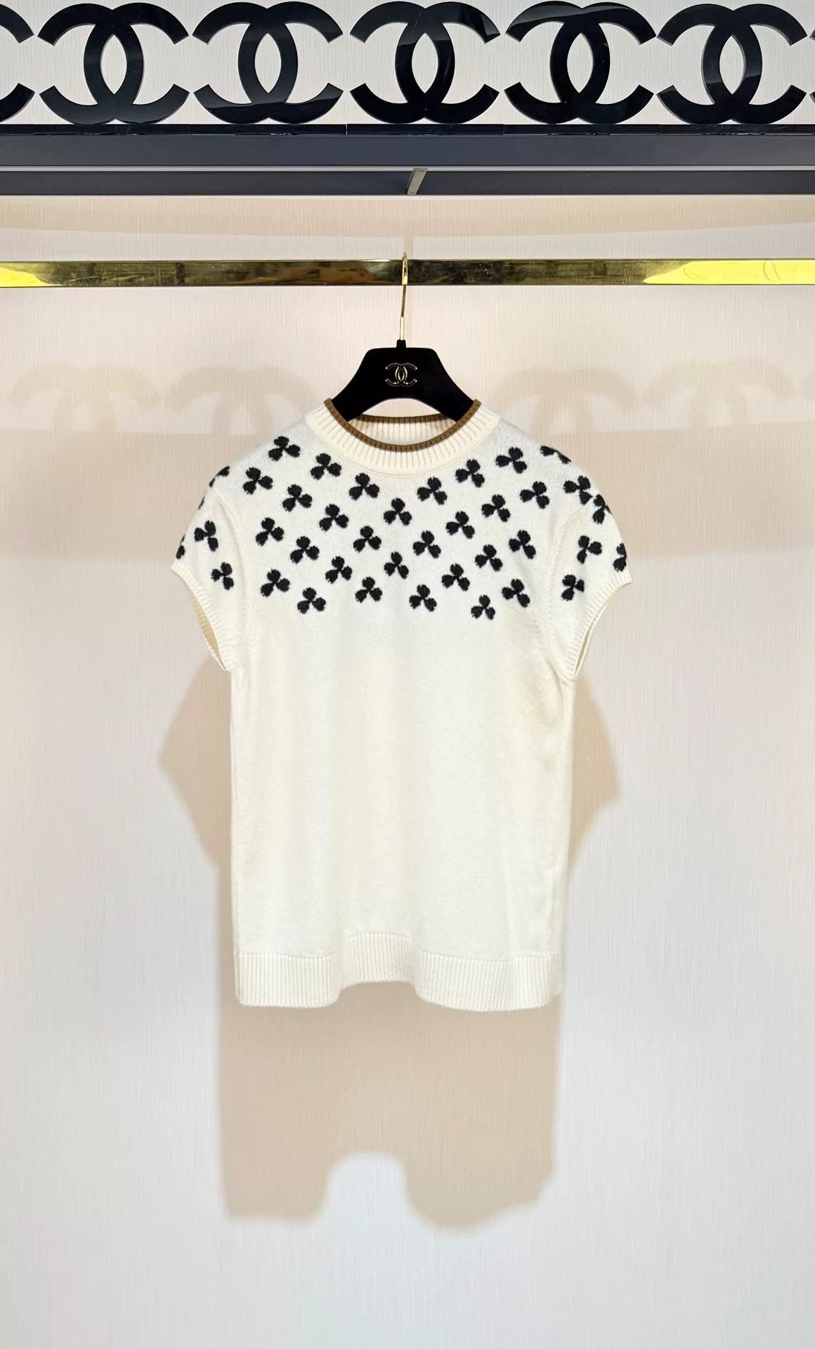 Hermes Hermes Clover Knit Short Sleeve Size US S / EU 44-46 / 1 - 1 Thumbnail