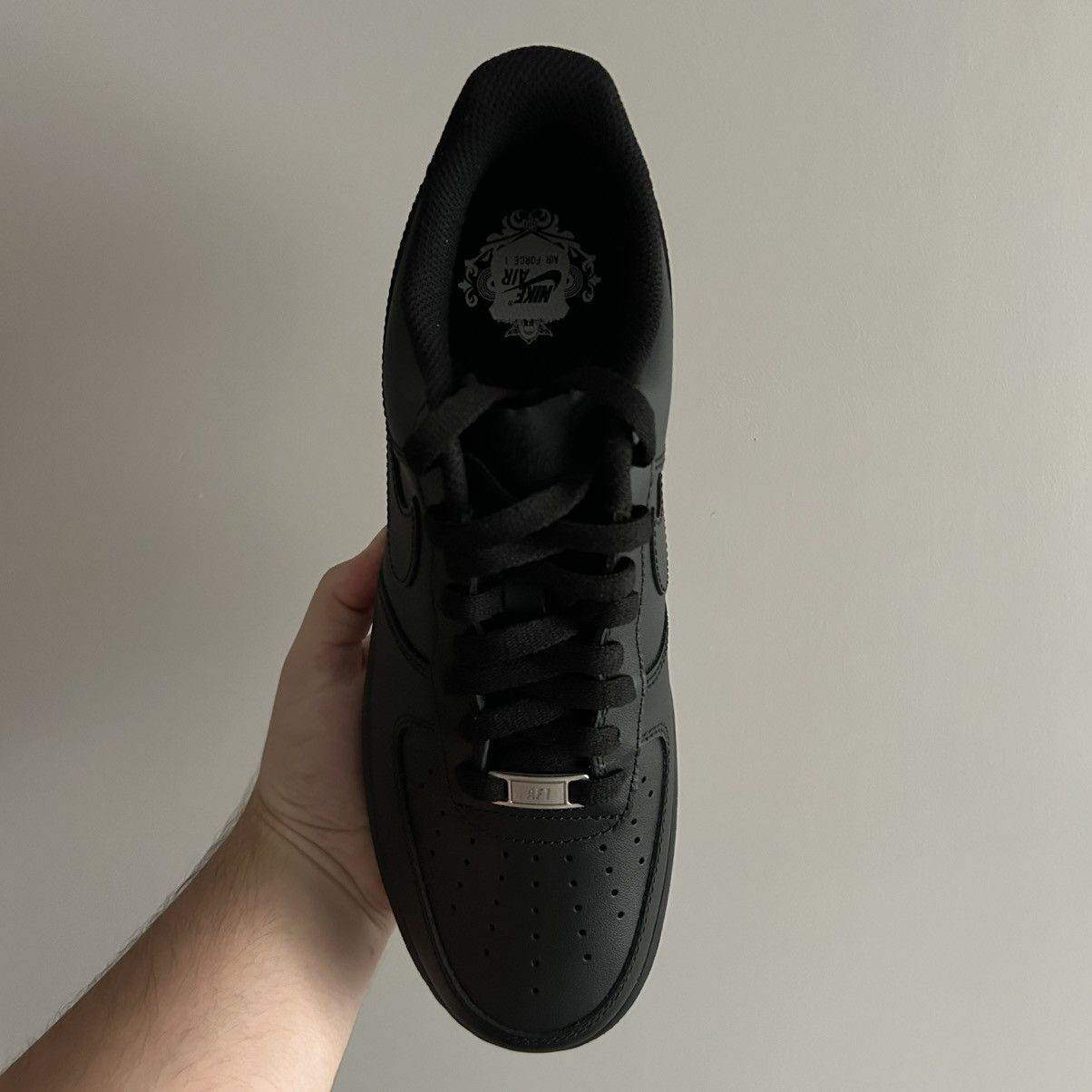 Nike Black Nike Air Force 1 Size US 9.5 / EU 42-43 - 11 Thumbnail