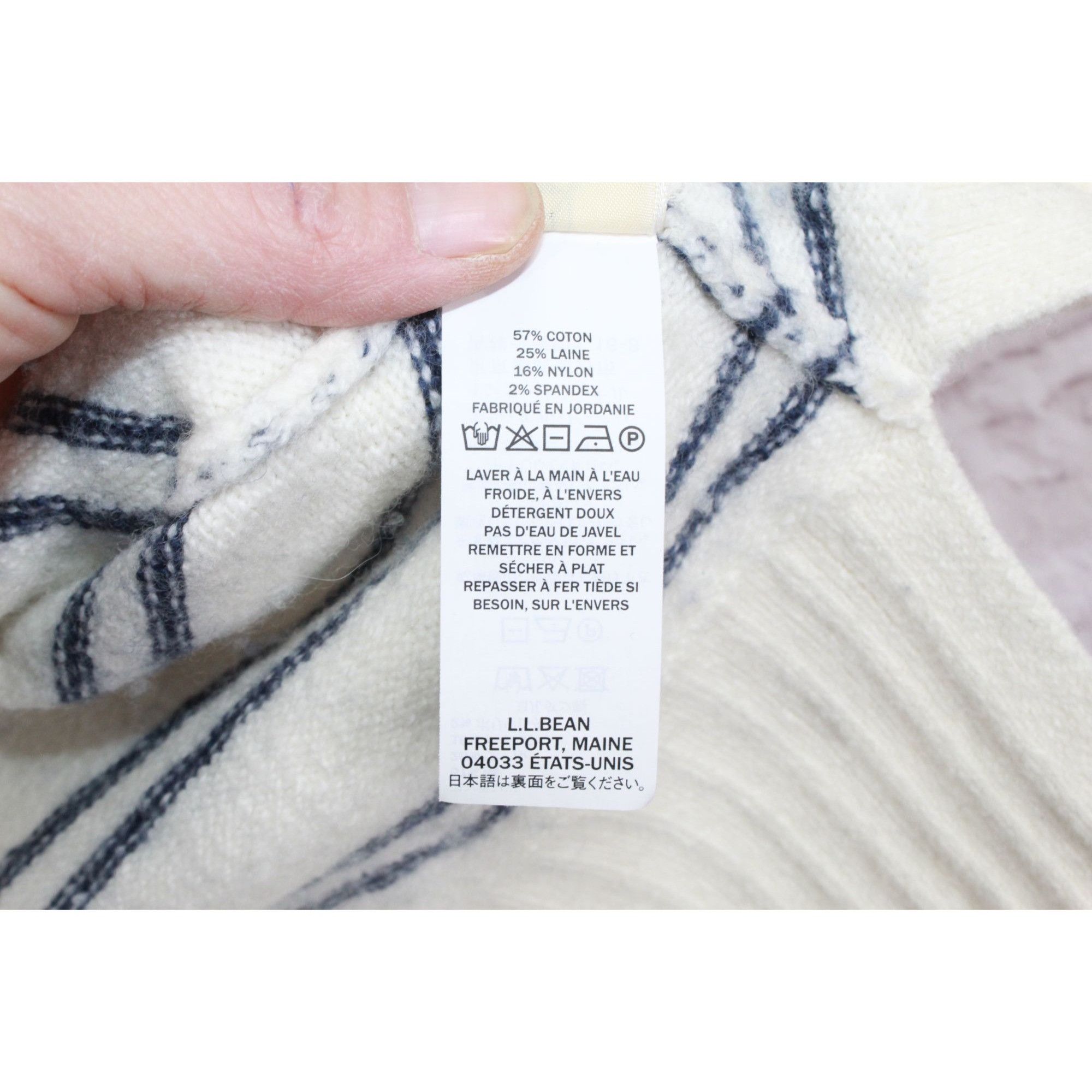 L.L. Bean LL Bean Striped Turtleneck Sweater Women's XS Petite Size XS / US 0-2 / IT 36-38 - 10 Thumbnail