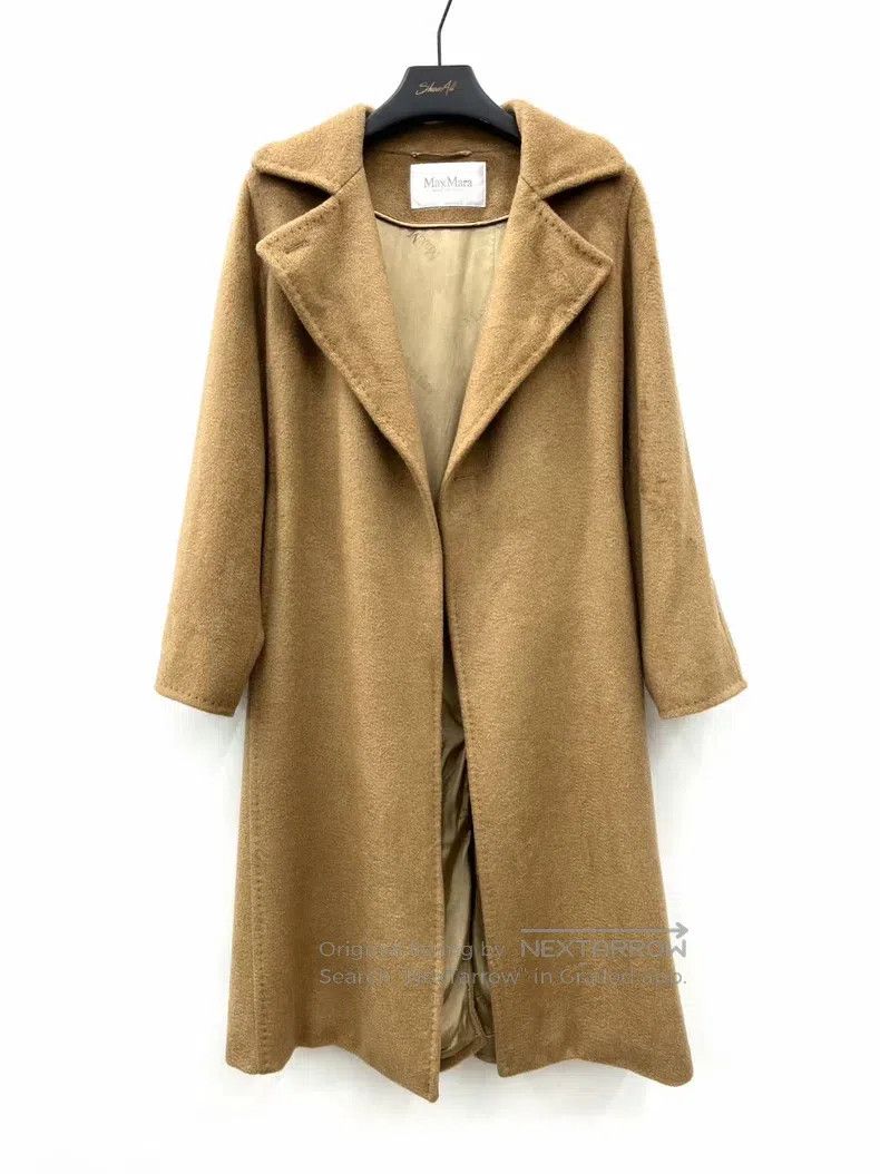 Max Mara Max Mara Classic Water Ripple Camel Fleece Coat Size S / US 4 / IT 40 - 3 Thumbnail