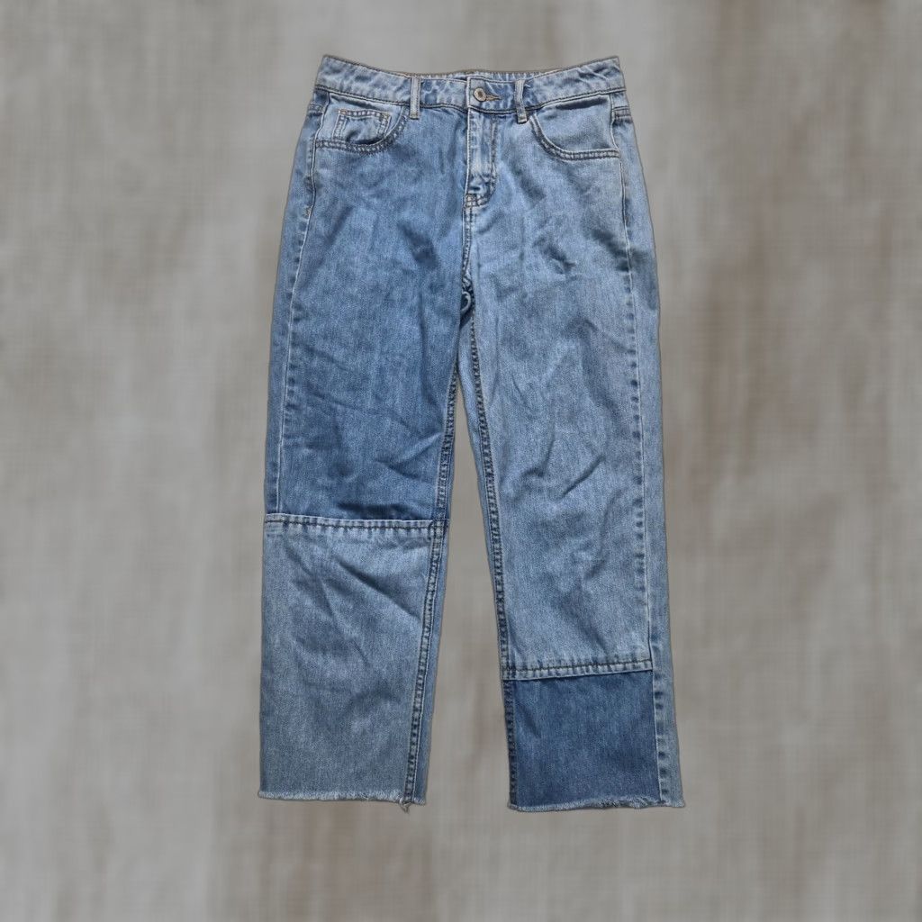 Vintage ONLY JEANS Denim Light Wash Patch Blue Jeans 26 Women's Regular Fit 5-Pocket Style Wide-Leg Adult Blue Jeans Mens? No gender? End with Womens. Size 26" / US 2 / IT 38 - 1 Thumbnail