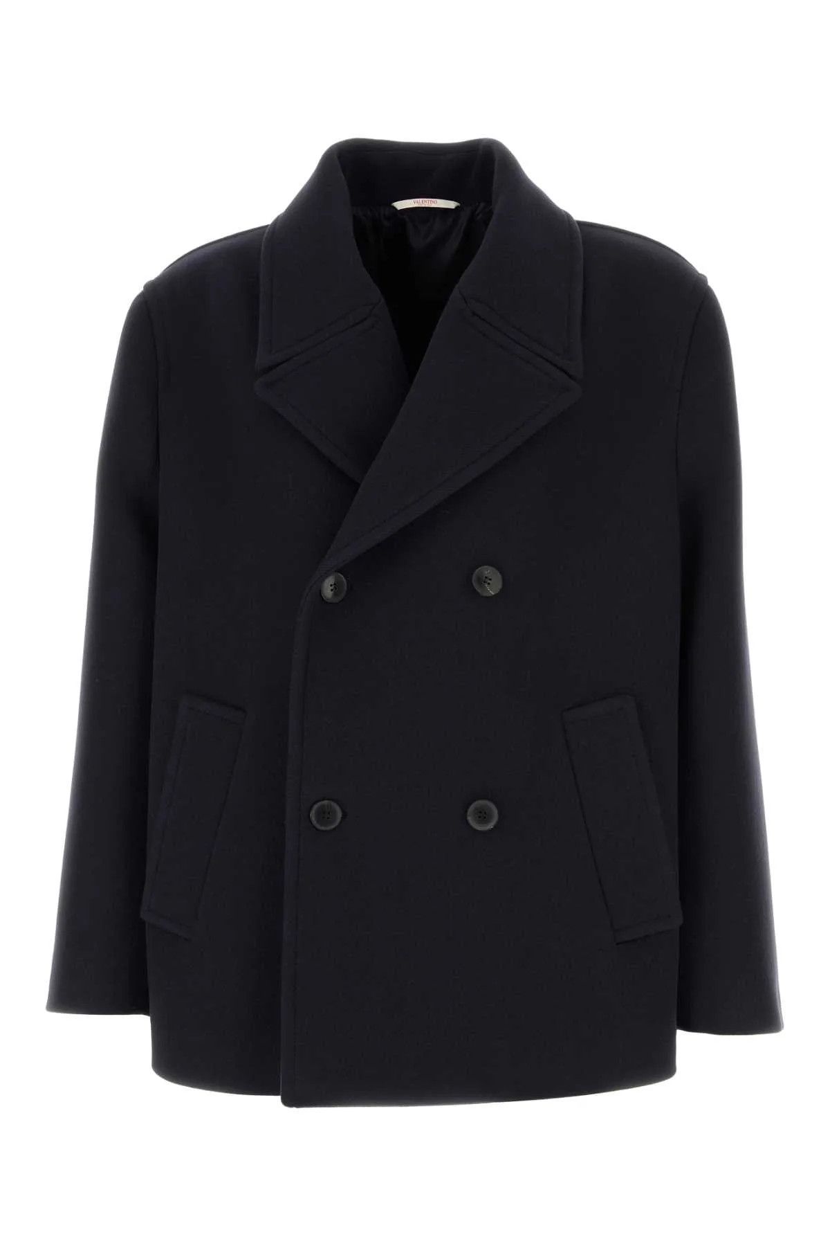 Valentino o1y0525 Coat in Midnight Blue Size US M / EU 48-50 / 2 - 1 Thumbnail