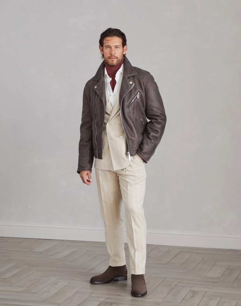 Brunello Cucinelli o1w1db10825 Fur Jacket in Black Size US M / EU 48-50 / 2 - 1 Thumbnail