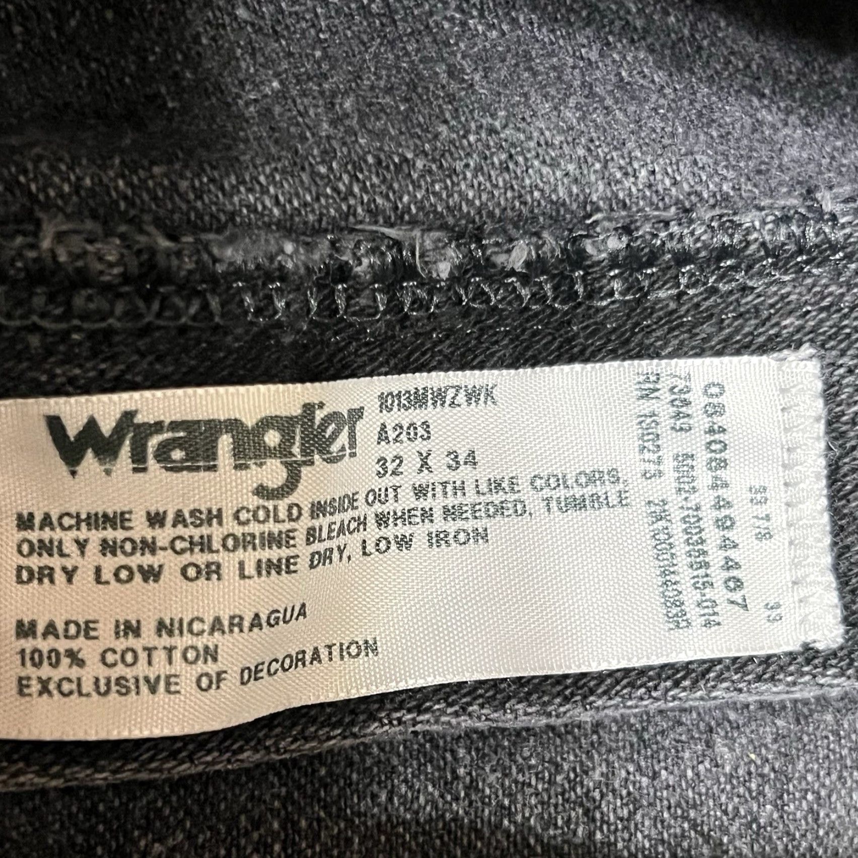Wrangler VINTAGE Wrangler Cowboy Cut Denim Jeans Black Mens 32 x 34 Size US 32 / EU 48 - 7 Thumbnail