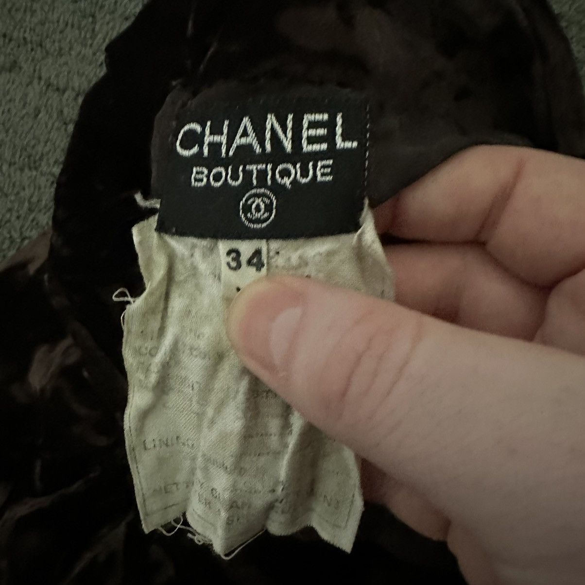 Chanel Chanel Fall 1993 Archive Brown Velvet Capri Pants Size 25" / US 0 / IT 36 - 3 Thumbnail