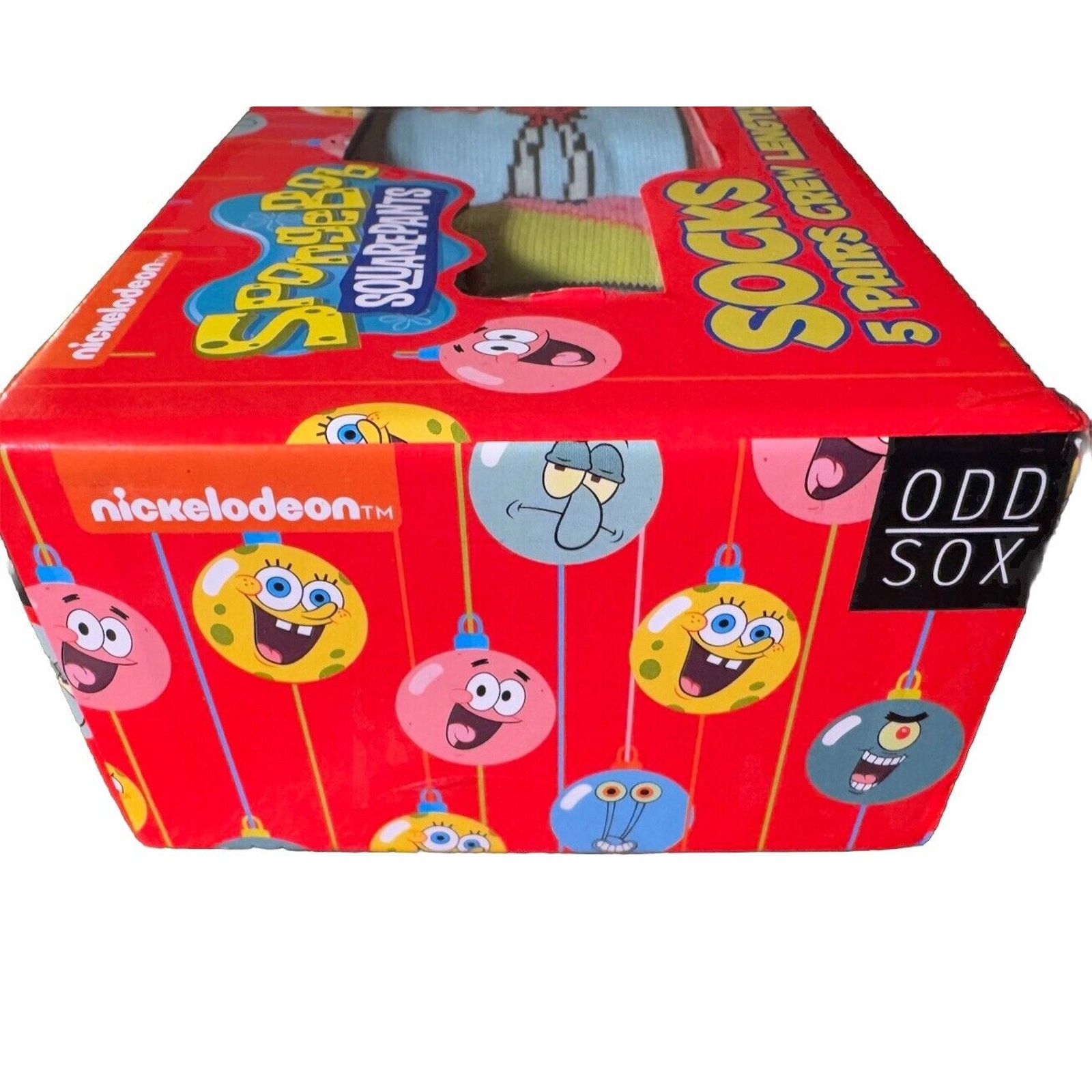 The Unbranded Brand ODD SOX SPONGEBOB SQUAREPANTS SOCKS 5 PAIRS CREW MEN'S 8-12 Size ONE SIZE - 8 Thumbnail