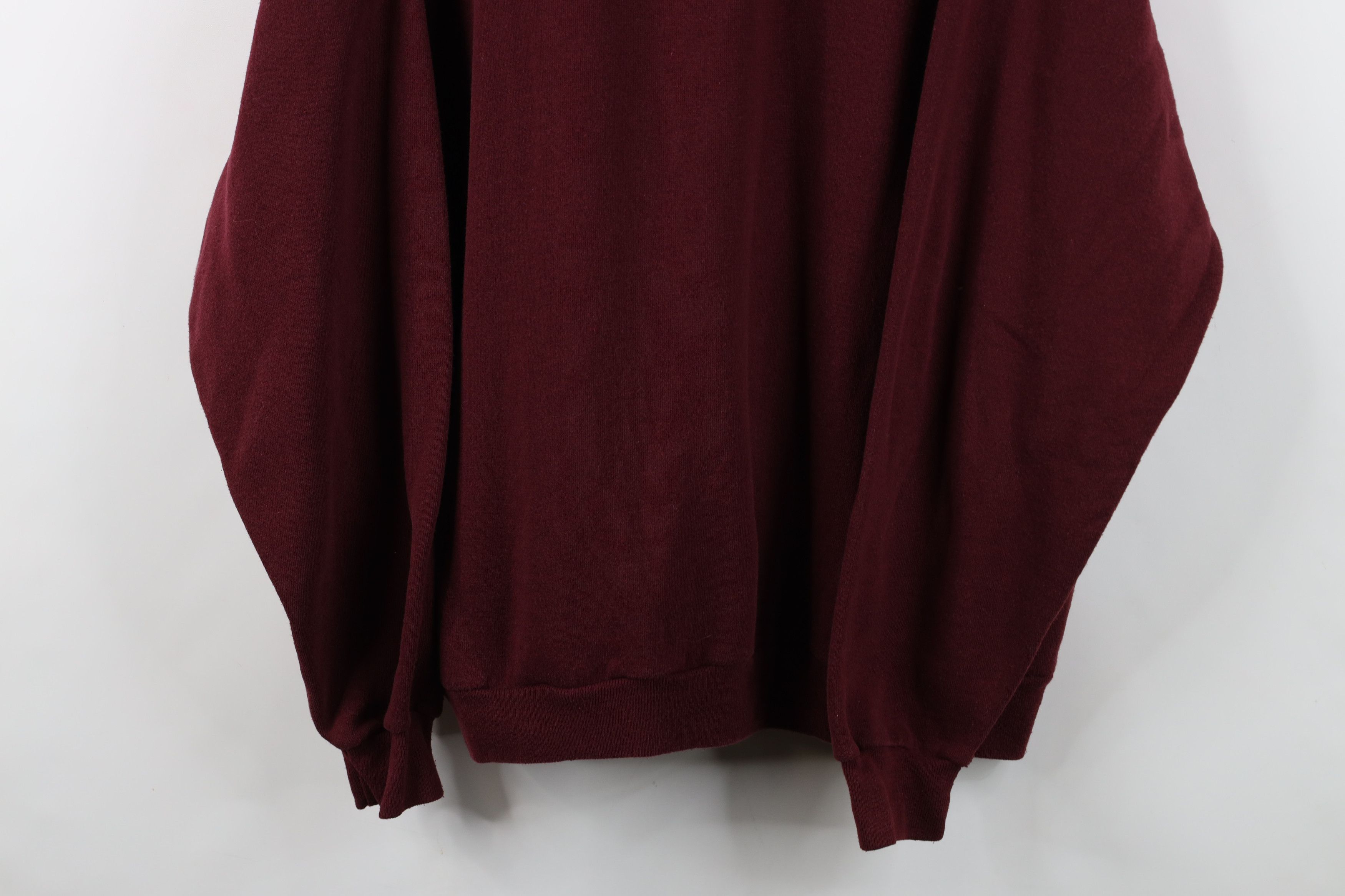 Vintage Vintage 90s Streetwear Collared Pullover Sweatshirt Red Size US XXL / EU 58 / 5 - 3 Thumbnail