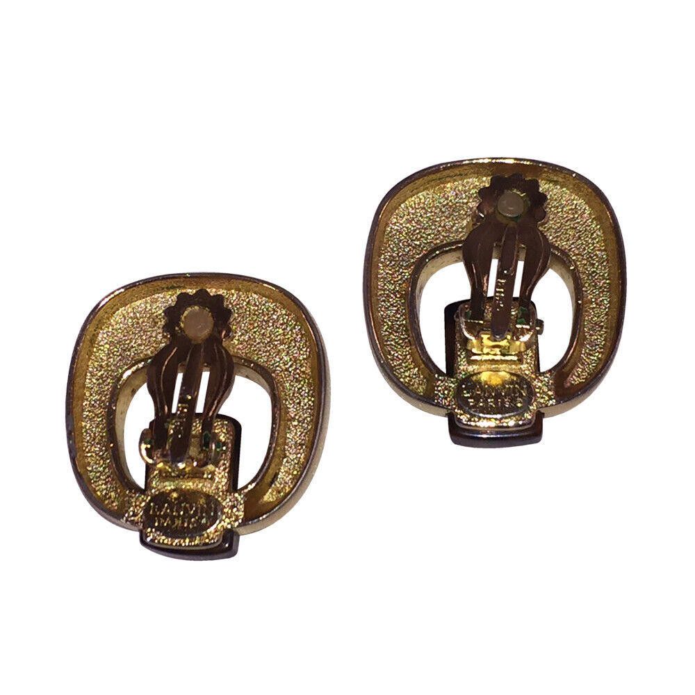 Lanvin Lanvin Paris Oblong Simulated Tortoise Bakelite Earrings Size ONE SIZE - 6 Thumbnail
