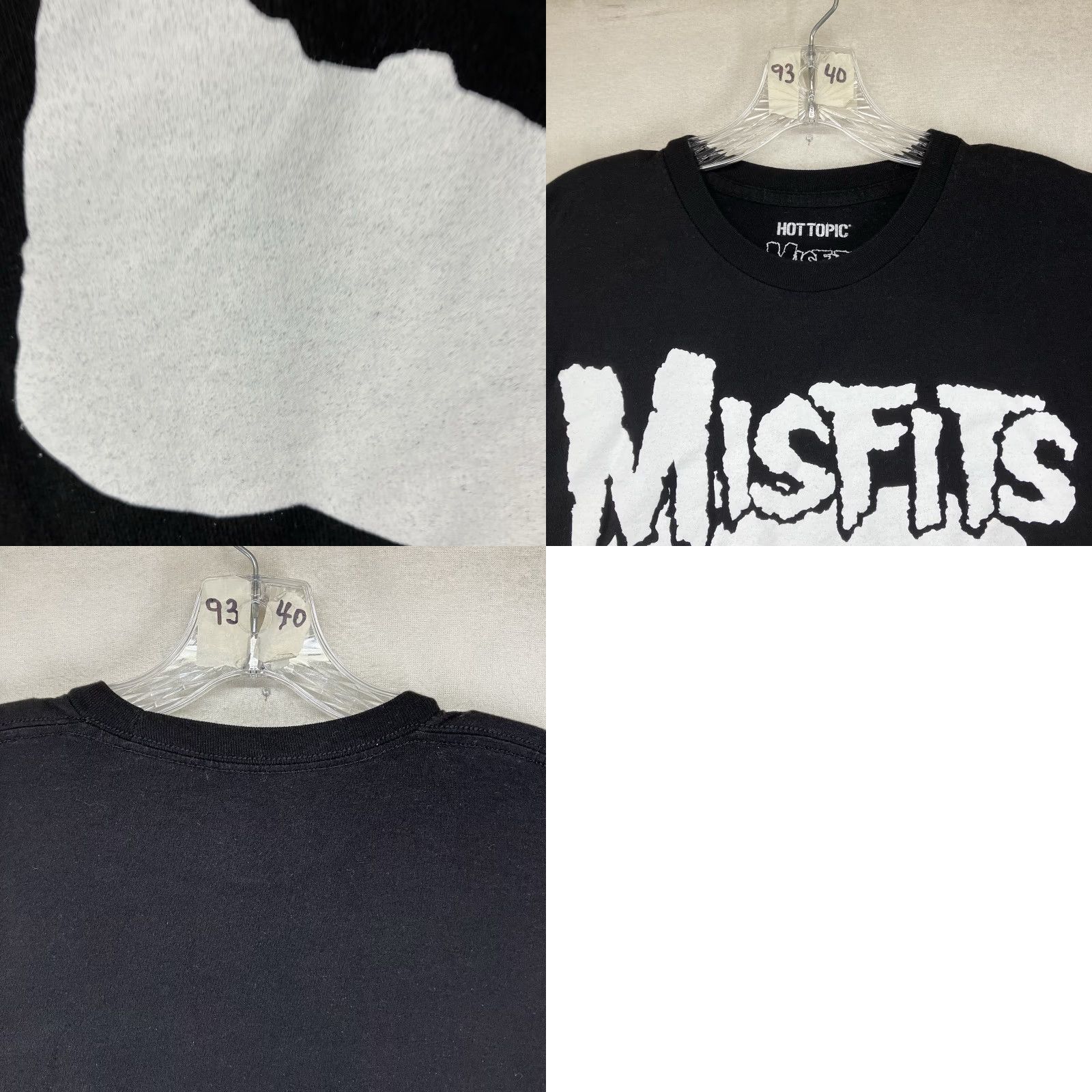 Vintage Misfits Shirt Mens XL Black Punk Rock Band Tee Skull Logo 2019 Lightweight Cotton Regular Adult Short Sleeve Crew Neck Graphics Print Vintage No Size US XL / EU 56 / 4 - 8 Thumbnail