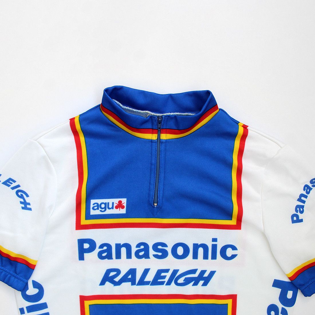 Vintage 80s NOS Agu Team PANASONIC RALEIGH cycling jersey t-shirt S Size L / US 10 / IT 46 - 2 Thumbnail