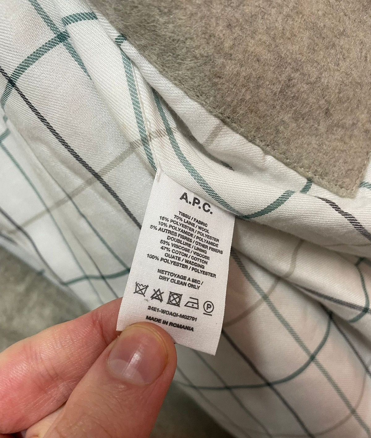 A.P.C. RRP 800€ A.P.C Wool Jacket Plaid Lining Size US S / EU 44-46 / 1 - 8 Thumbnail