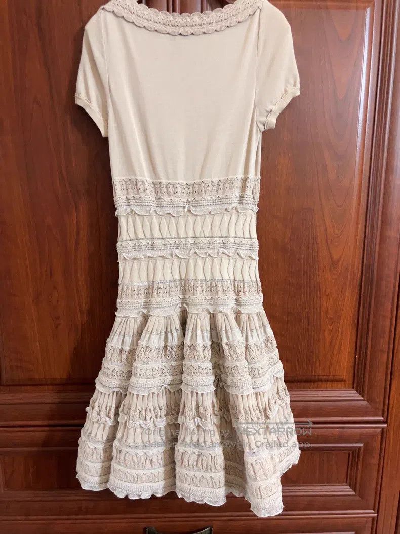 Alaia Alaia Women's lace wool blended dress Size S / US 4 / IT 40 - 8 Thumbnail