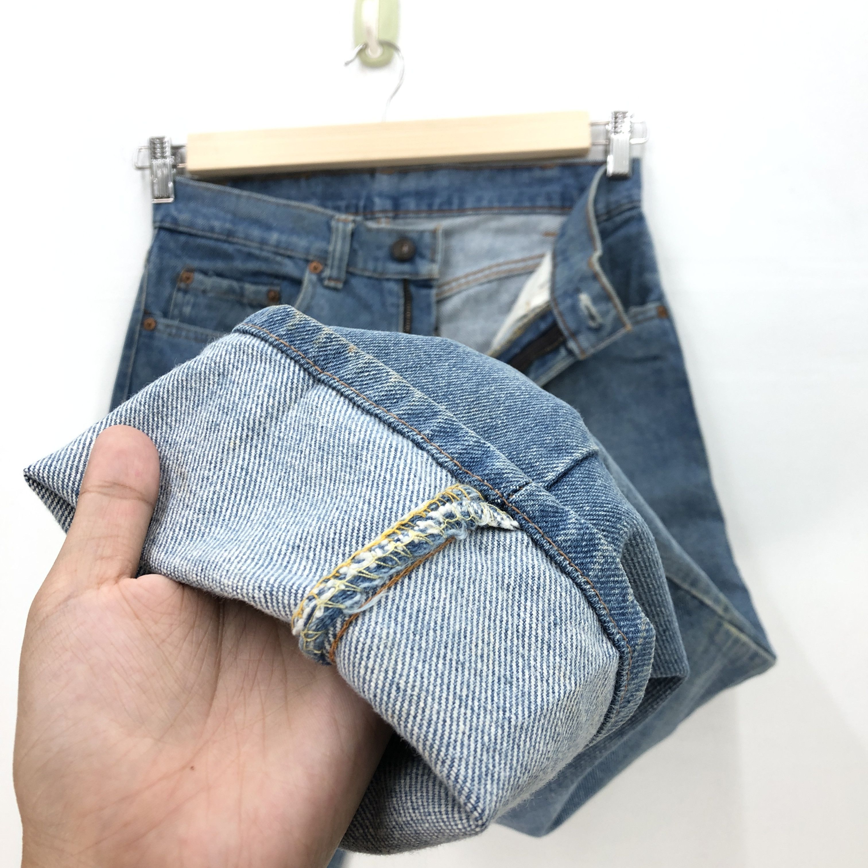 Levi's Vintage 70's Levis 505 Faded Jeans Levi's Light Wash Denim Size 28" / US 6 / IT 42 - 8 Thumbnail