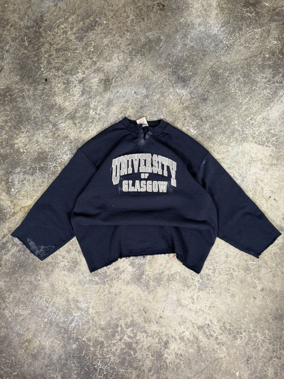 Vintage Vintage Thrashed Glasgow U Sweater Size US M / EU 48-50 / 2 - 1 Thumbnail
