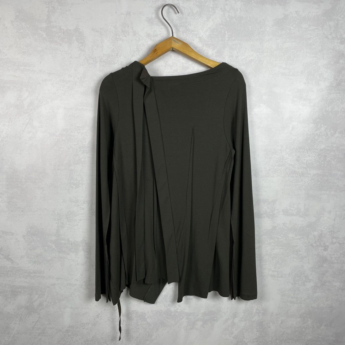 Rundholz Black Label Viscos Asymmetrical Button Cardigan Top