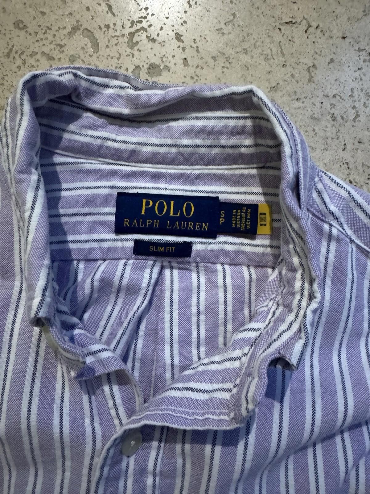 Polo Ralph Lauren Ralph Lauren Men's Slim Fit Long Sleeve Shirt Purple, Small Size US S / EU 44-46 / 1 - 3 Thumbnail