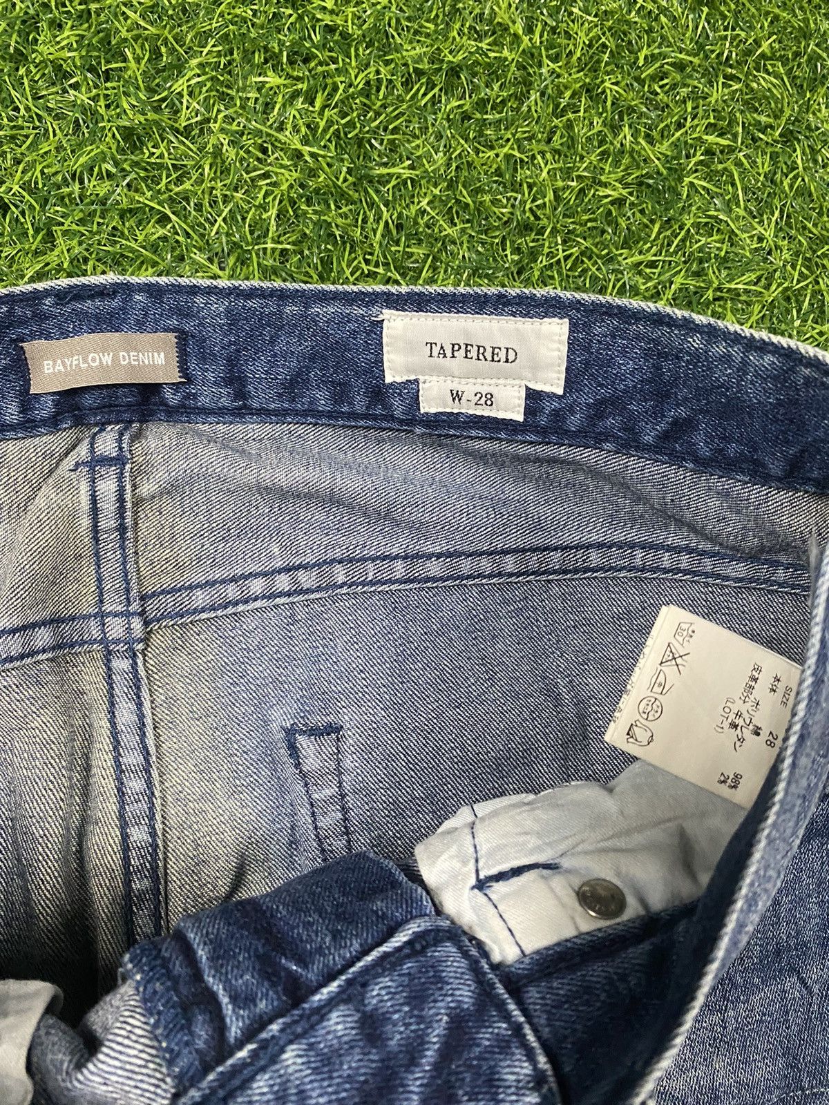 Blue Blue Japan Bayflow patchwork tapered denim jeans Size US 30 / EU 46 - 5 Thumbnail