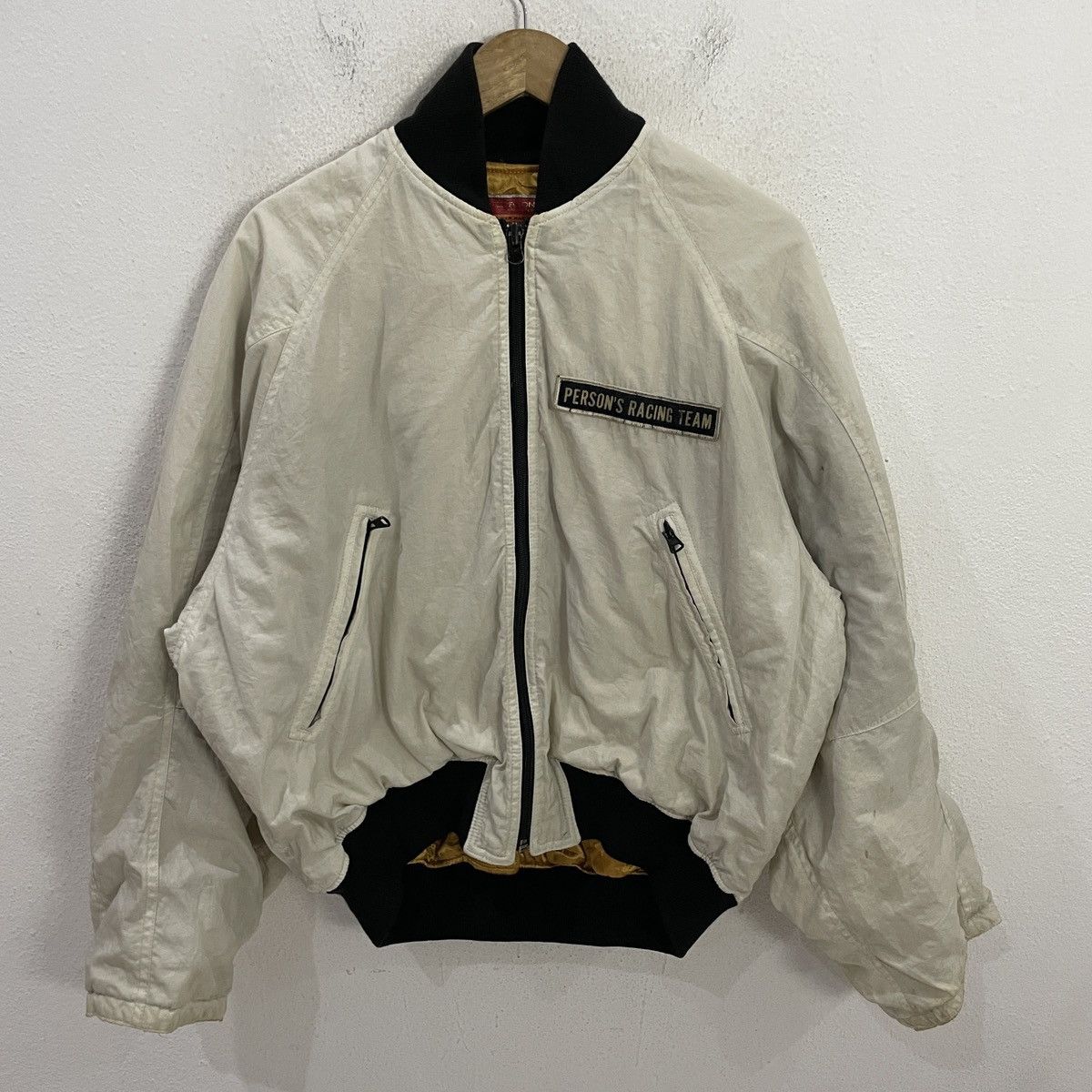 PERSON'S Vintage Person Racing Team Bomber Jacket Size US XL / EU 56 / 4 - 7 Thumbnail
