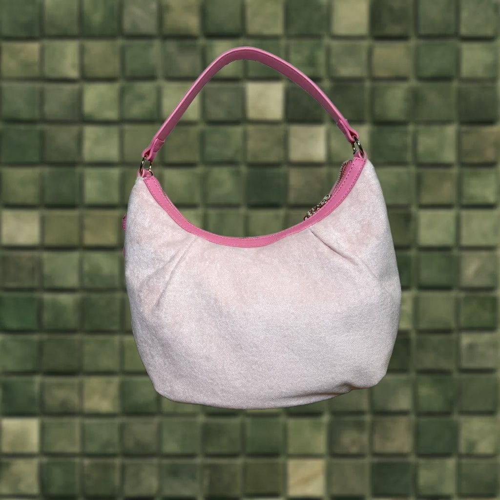 Juicy Couture VINTAGE Juicy Couture Wingin It Terry Hobo Bag Pink Lemonade Butterfly Bling NEW Size ONE SIZE - 1 Thumbnail