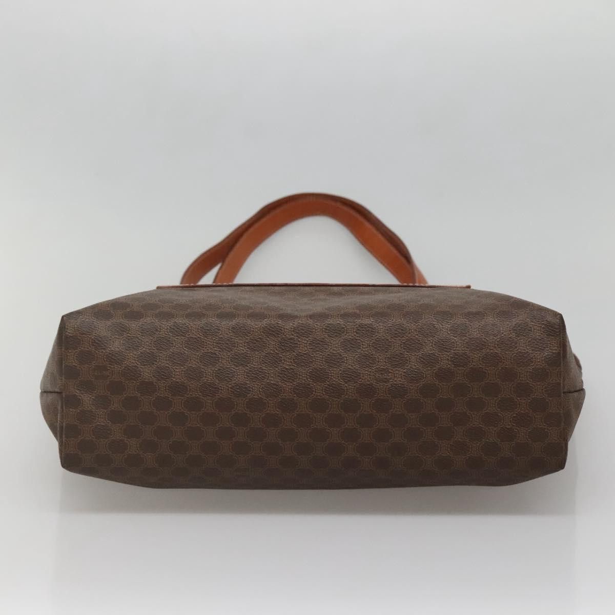 Celine CELINE Macadam Canvas Tote Bag Pvc Leather Brown Gold Size ONE SIZE - 9 Thumbnail
