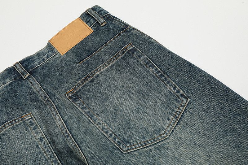 Jean American retro pleated straight leg jeans Size US 32 / EU 48 - 5 Thumbnail