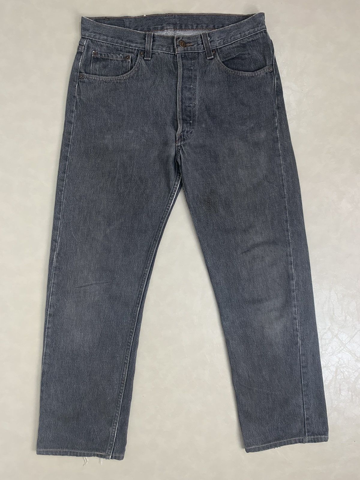 🔥Levi's 501 Button Fly Black Denim W31 🔥