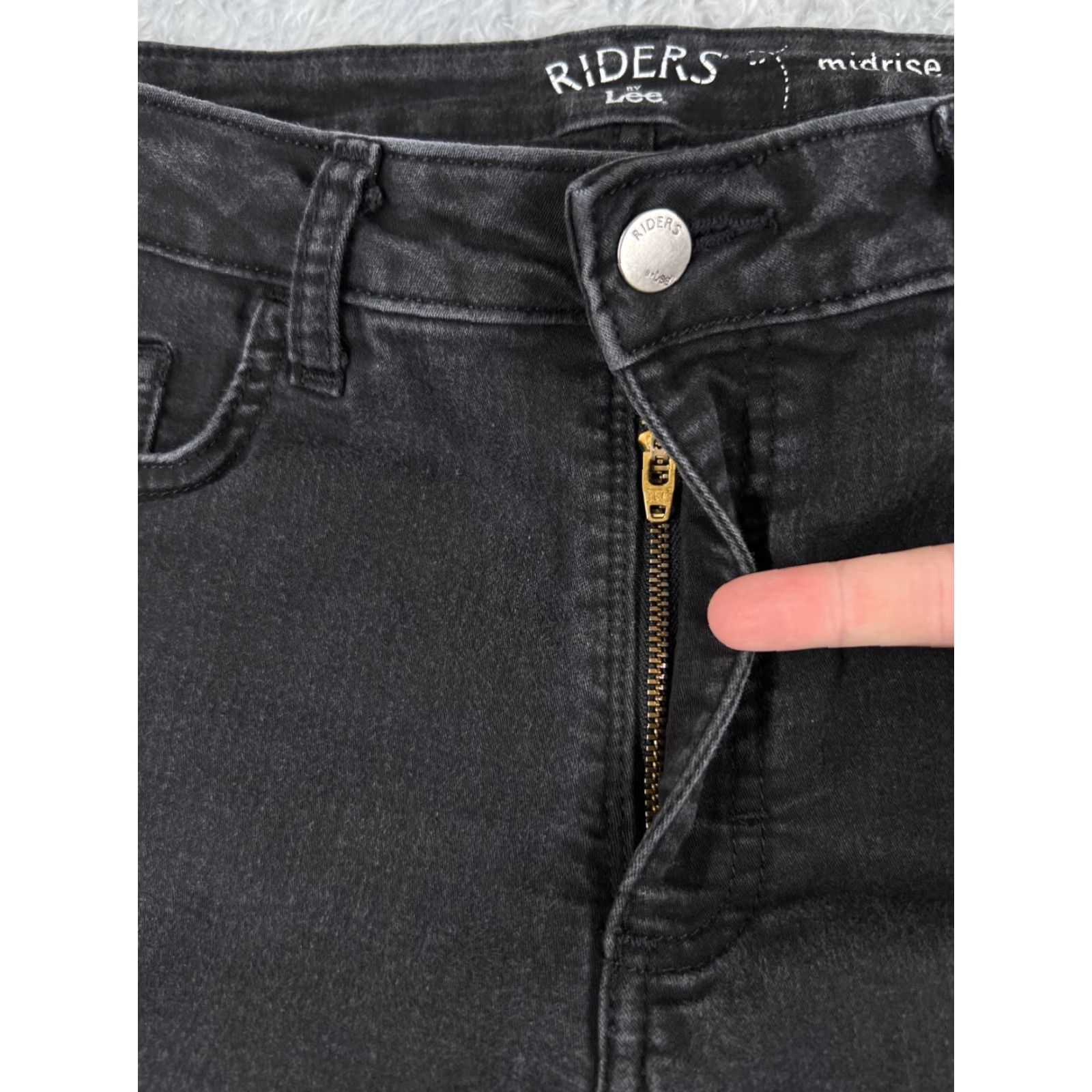 Lee Lee Jeans Women 10 Black Denim Bootcut Mid 30x28 Cotton Stretch 90s Size 32" / US 10 / IT 46 - 5 Thumbnail