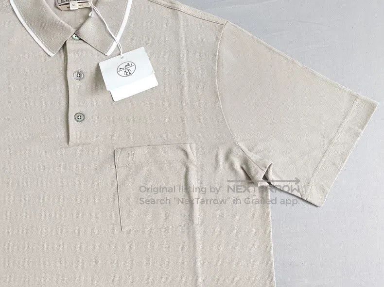 Hermes Hermes Men's Polo Shirt Short Sleeve, 100% Cotton, Made in Size US M / EU 48-50 / 2 - 4 Thumbnail
