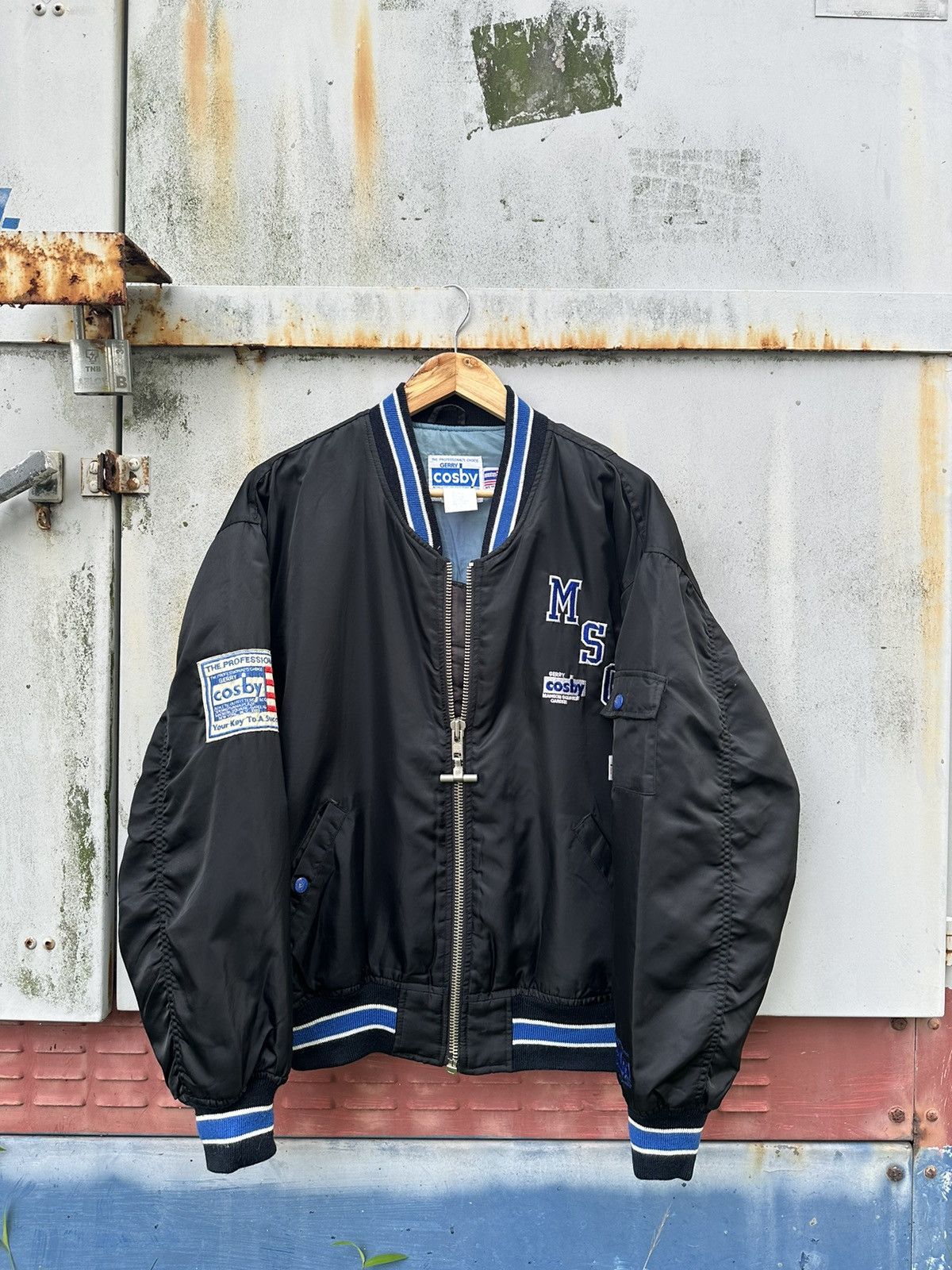 Vintage 🪖Vintage GERRY COSBY MADISON SQUARE Bomber Jacket Size US L / EU 52-54 / 3 - 3 Thumbnail