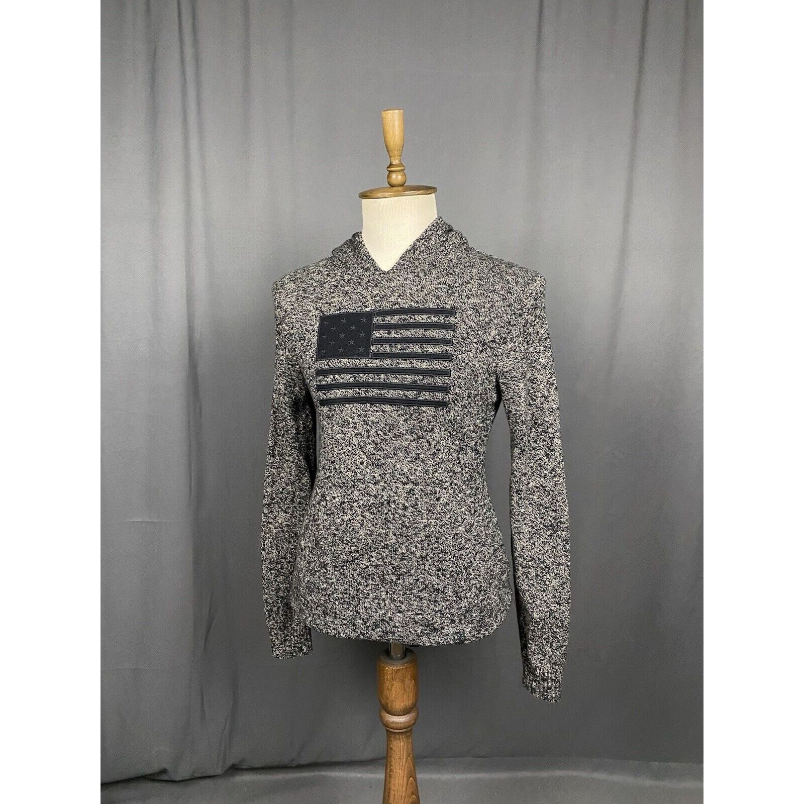 Polo Ralph Lauren Polo Ralph Lauren US Flag Men's Gray Knitted Wool Hoodie Swe Size US S / EU 44-46 / 1 - 2 Thumbnail