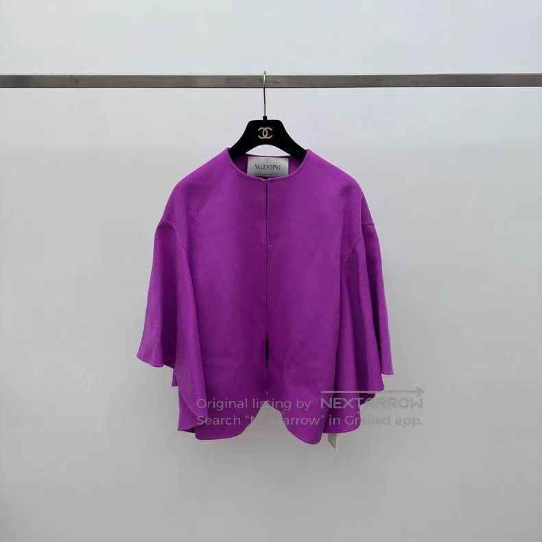 Valentino Valentino Dragon fruit cloak coat Size S / US 4 / IT 40 - 1 Thumbnail