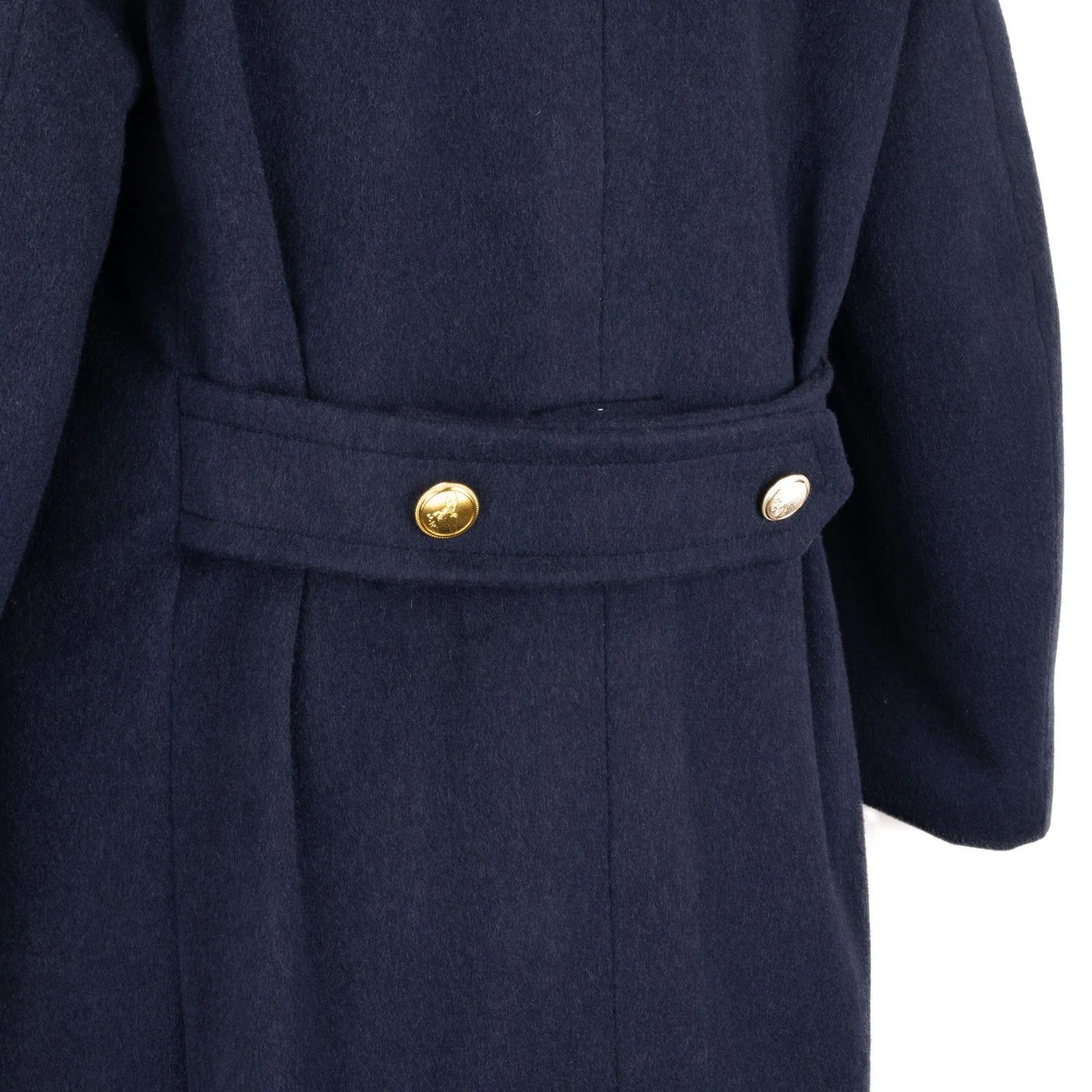 Vintage Aeronautica Militare Officer's Wool Blue Overcoat Size US L / EU 52-54 / 3 - 9 Thumbnail