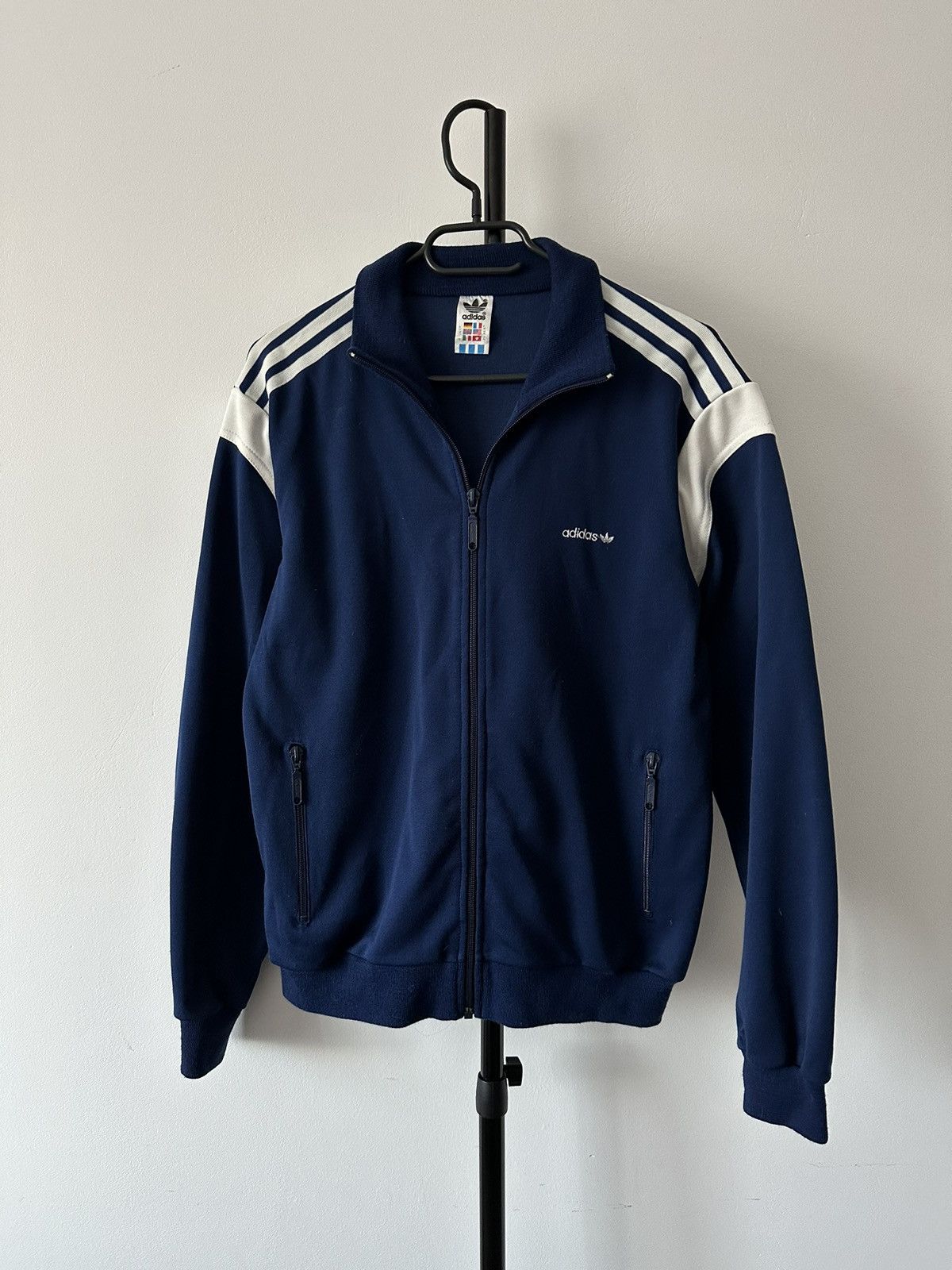 Vintage 80’s - 90’s Adidas athletic track top full zip jacket Size US L / EU 52-54 / 3 - 2 Thumbnail