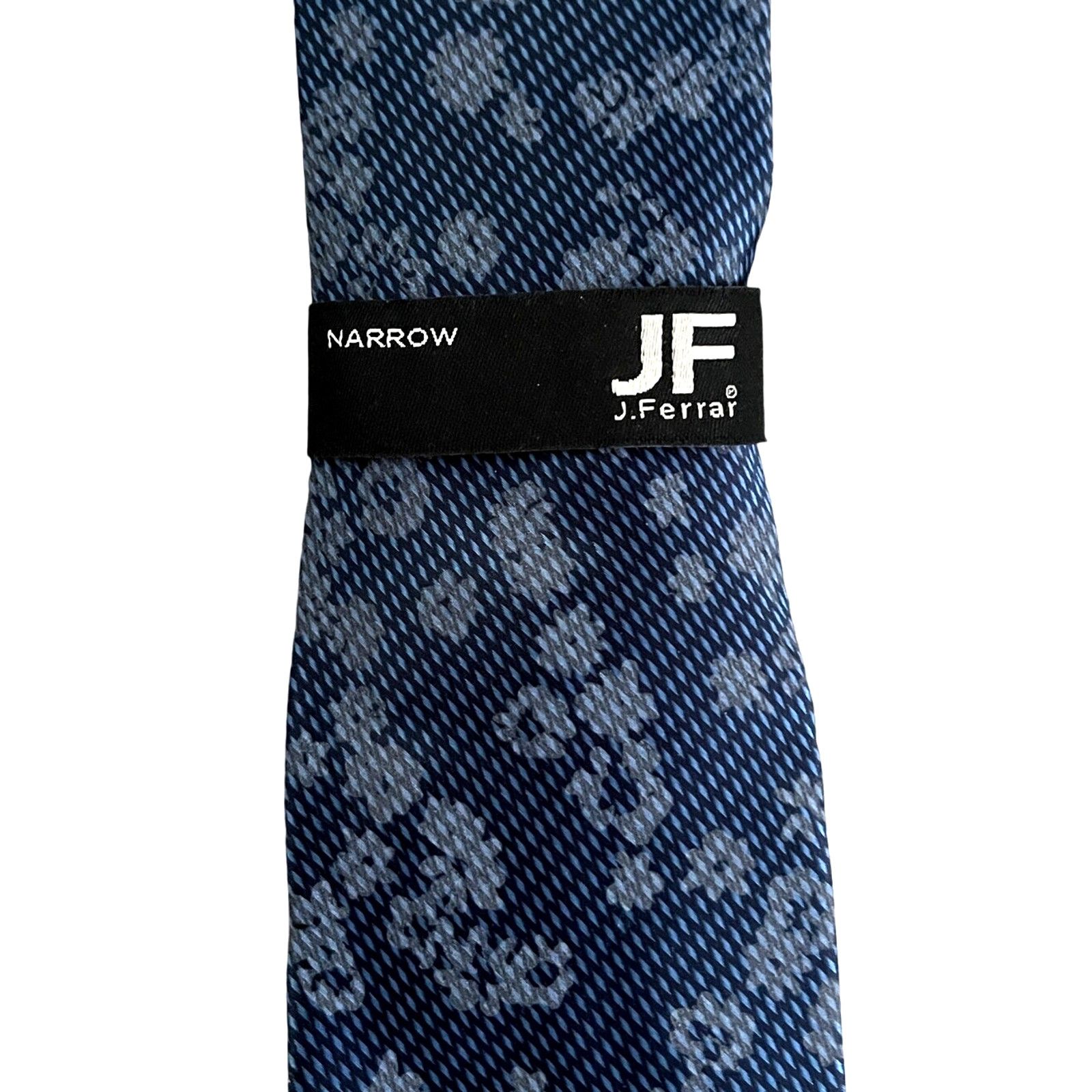 J Ferrar Set J Ferrar Narrow Indigo Floral Tie White Pocket Square Size ONE SIZE - 3 Thumbnail