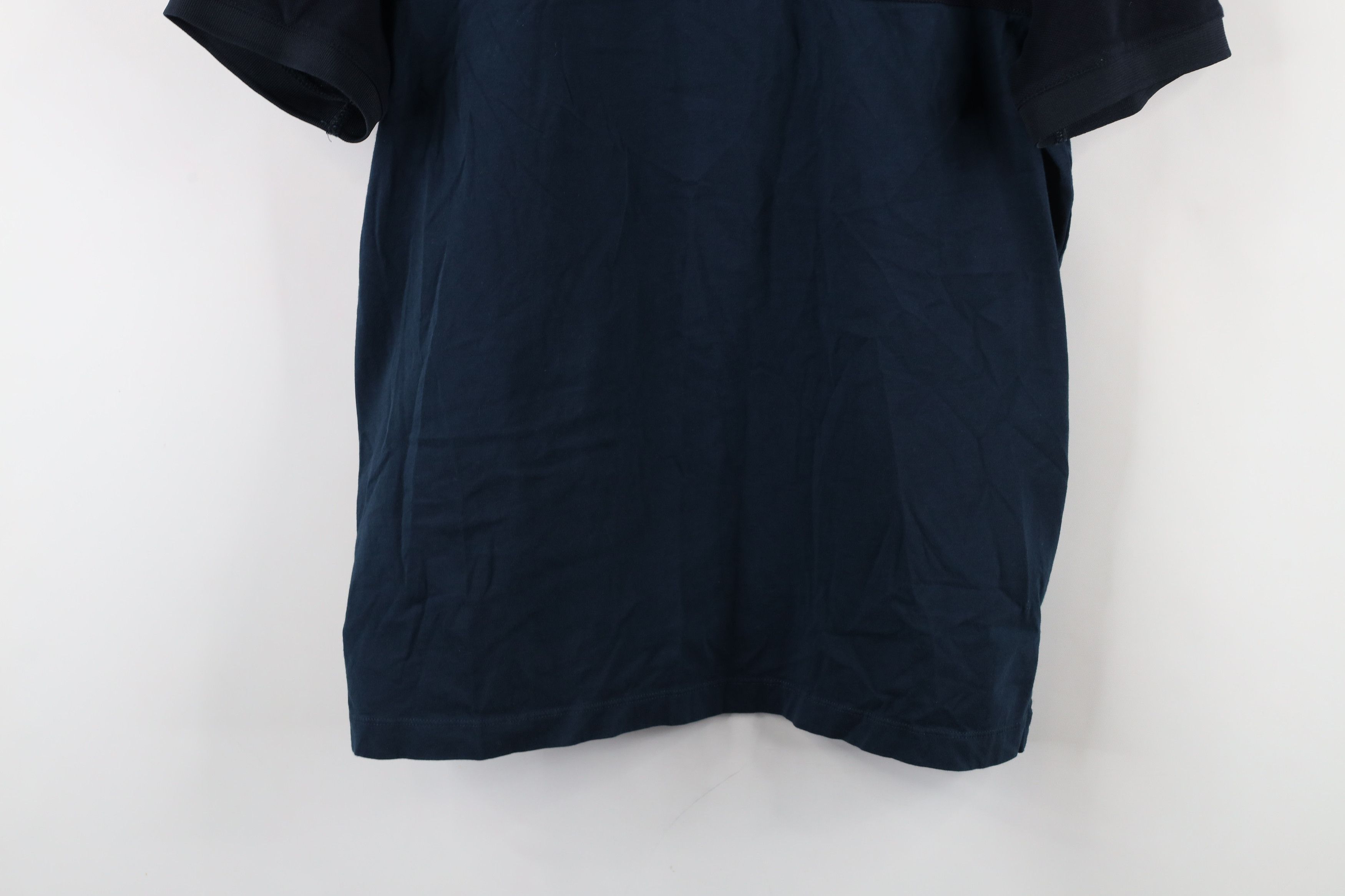 Armani Exchange × Vintage Armani Exchange Monogram Block Collared Polo Shirt Blue Size US L / EU 52-54 / 3 - 3 Thumbnail