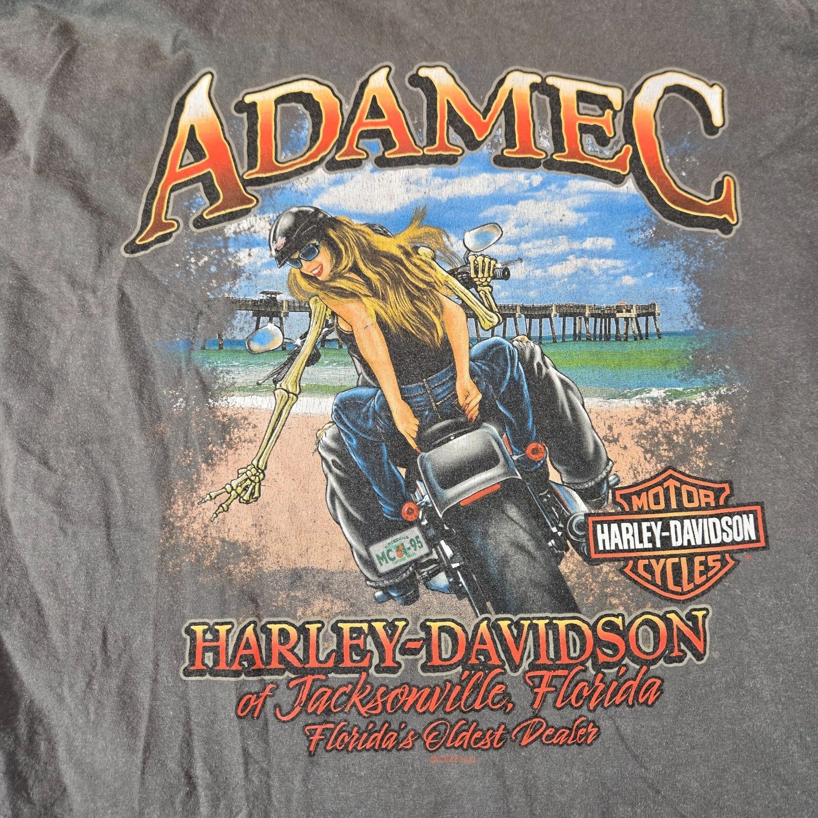 Harley Davidson Harley-Davidson FL T-Shirt Men’s XL Biker Skeleton Size US XL / EU 56 / 4 - 2 Thumbnail