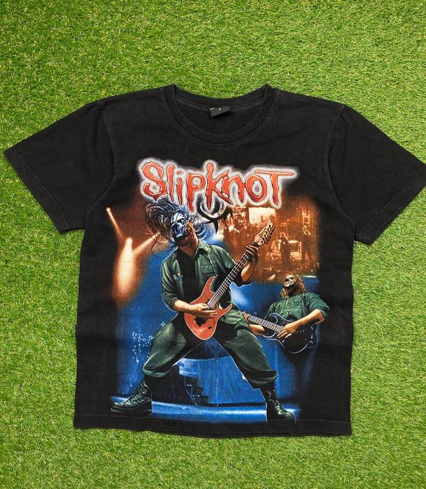 Vintage Vintage Slipknot Rock Band Graphic Tee 90s Grailed 4698