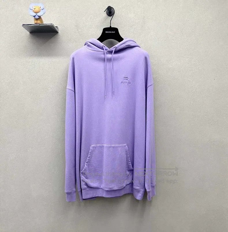 Balenciaga Balenciaga Purple Hoodie Size US M / EU 48-50 / 2 - 1 Thumbnail