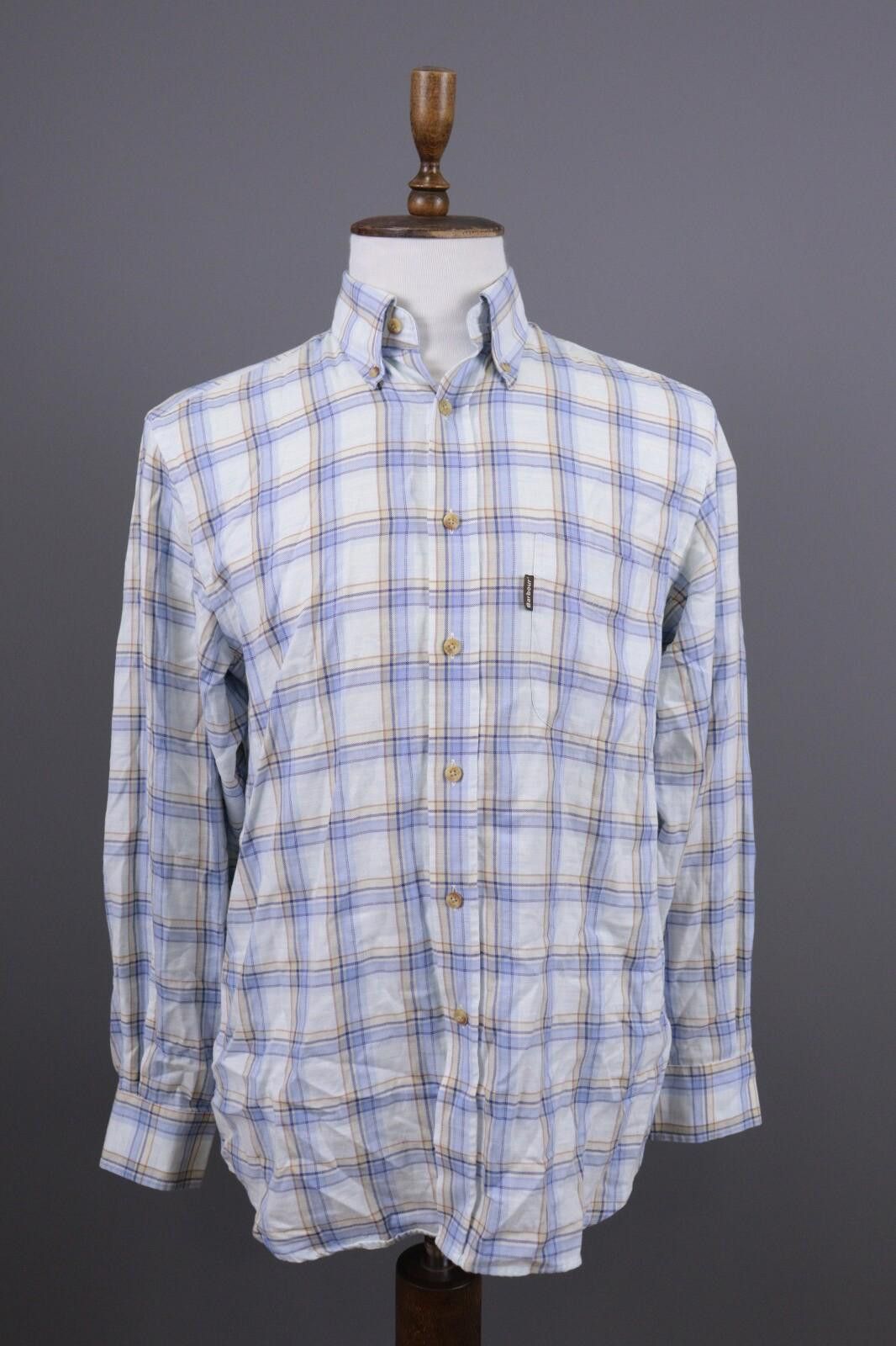 Barbour Barbour Regular Fit White Check Plaid Shirt Size M Size US M / EU 48-50 / 2 - 1 Thumbnail