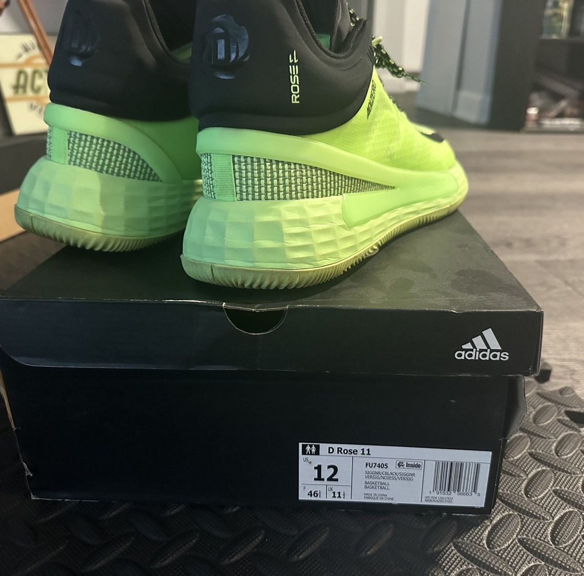 Adidas adidas D Rose 11 Signal Green Size US 12 / EU 45 - 12 Thumbnail