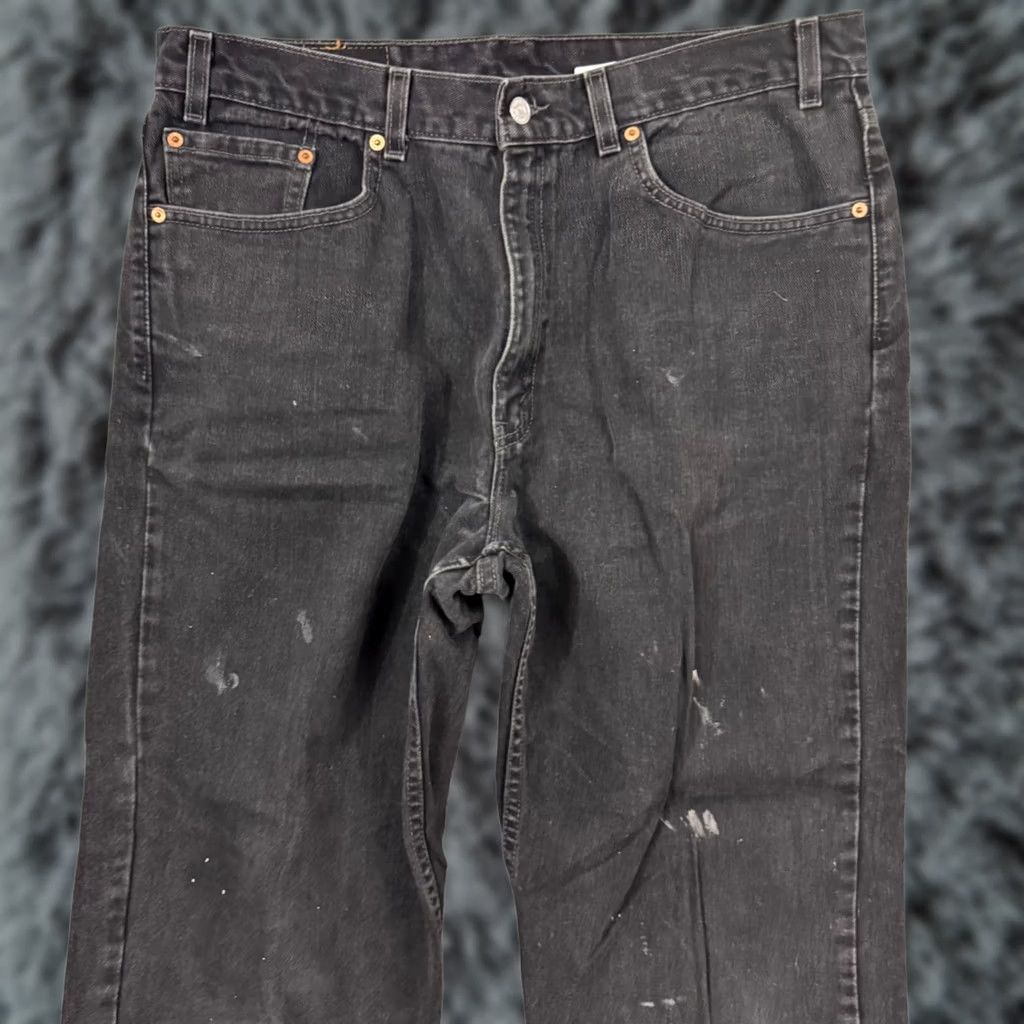 Levi's Vintage Levi'S 550 Jeans - 90s USA Mens Fit 38x32 Black Denim Size US 38 / EU 54 - 1 Thumbnail