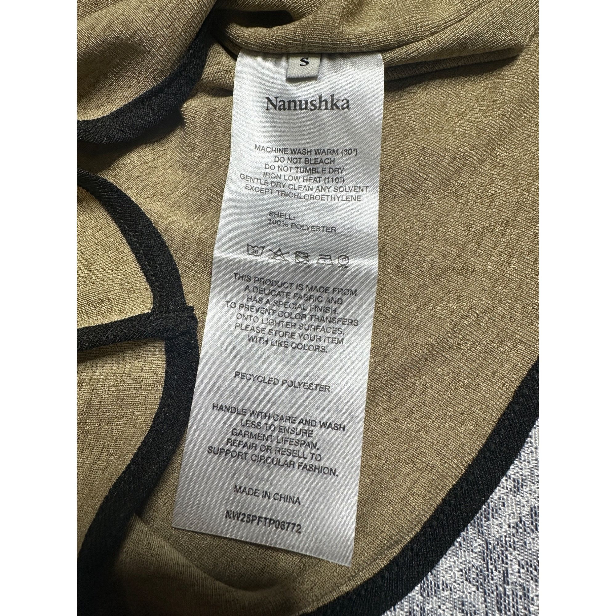 Nanushka Nanushka Sabelle Cropped Mesh T-shirt Jersey With Binding Size S / US 4 / IT 40 - 6 Thumbnail