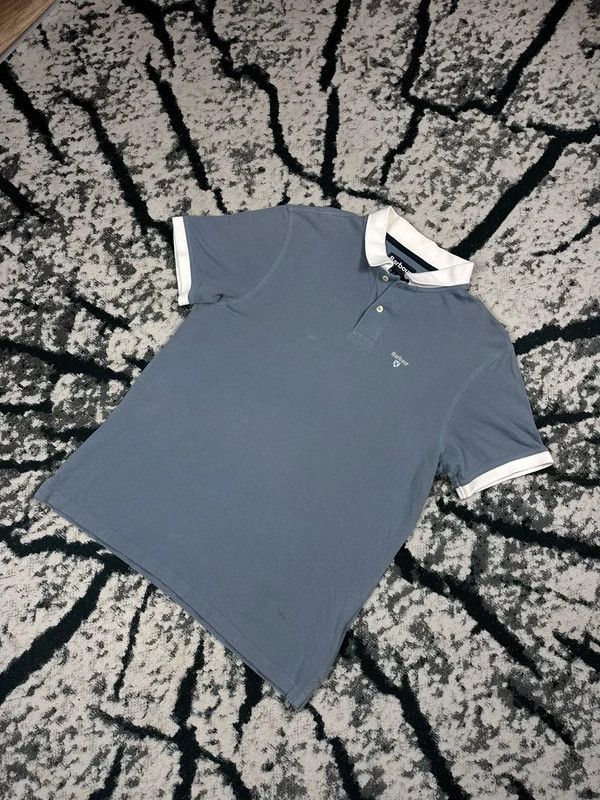 Barbour Barbour Blue White Striped Polo Shirt L Size US L / EU 52-54 / 3 - 2 Thumbnail