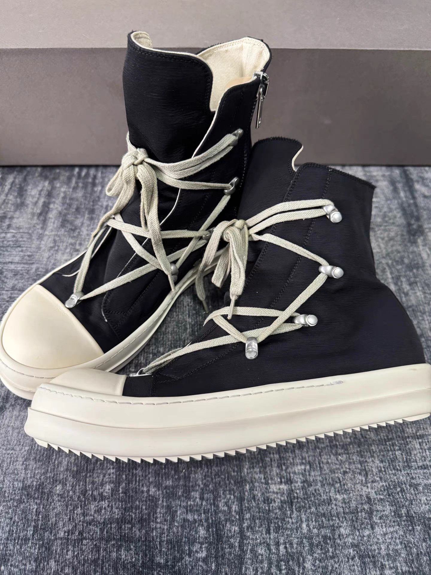 Rick Owens Rick Owens DRKSHDW Pentagram Lace Big Converse Sneakers Size US 9.5 / EU 42-43 - 1 Thumbnail