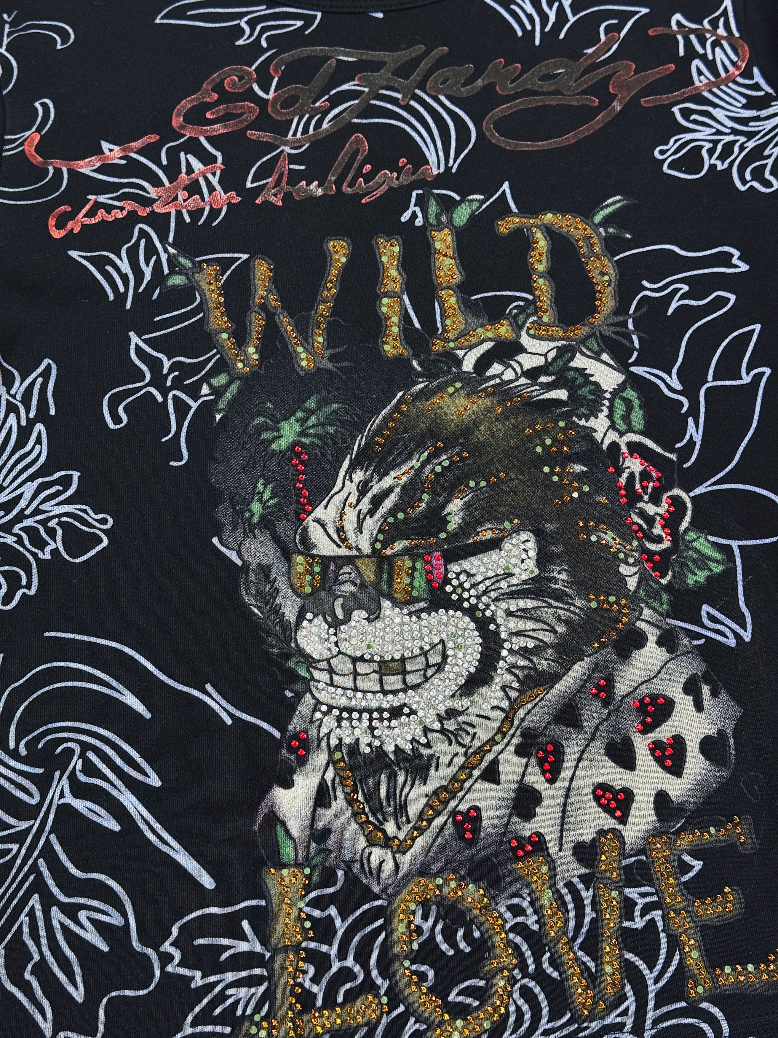 Christian Audigier Ed Hardy by Christian Audigier T-Shirt LS WILD LOVE Size M / US 6-8 / IT 42-44 - 5 Thumbnail