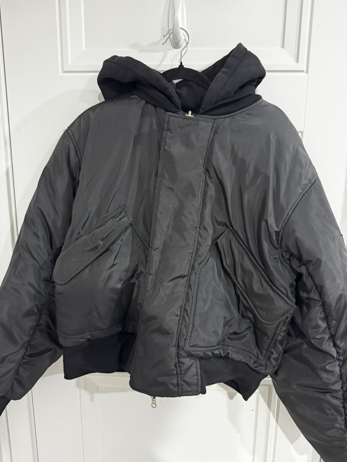 トップス NO FAITH STUDIOS BOMBER BASIC REVERSIBLE WAFFLE BOMBER BURGUNDY – NO/FAITH STUDIOS