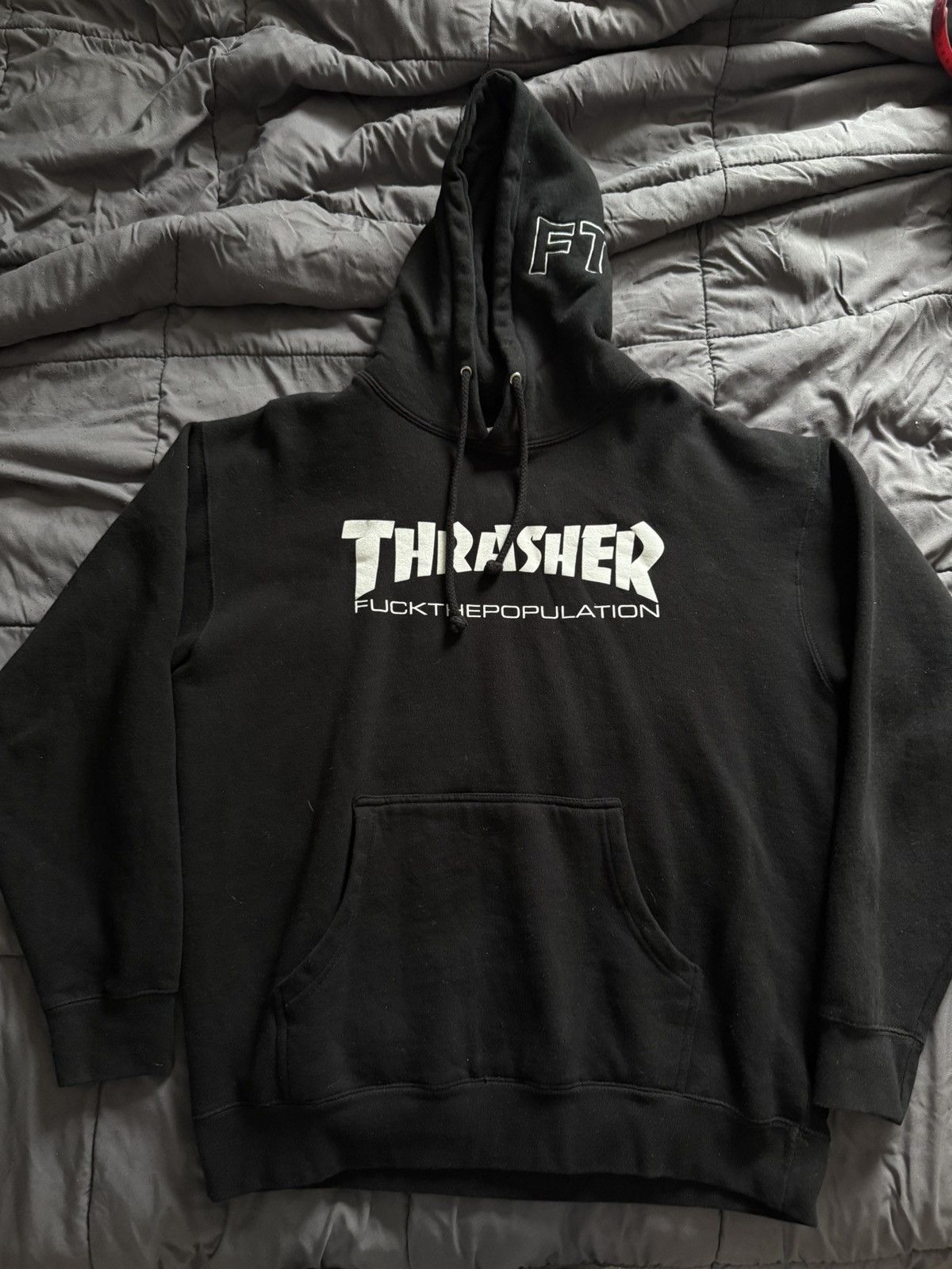 Fuck The Population × Thrasher FTP X Thrasher Pullover Size US L / EU 52-54 / 3 - 1 Thumbnail