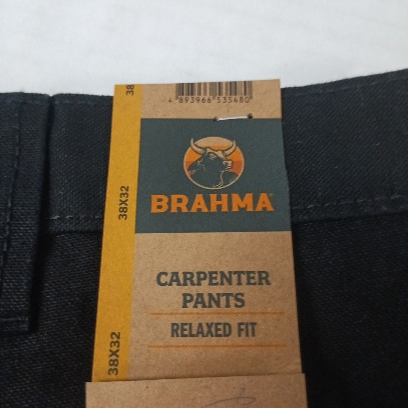 Other Brahma Work Carpenter Pants Men Size 38x32 Black Relaxed Fit Size US 38 / EU 54 - 2 Thumbnail