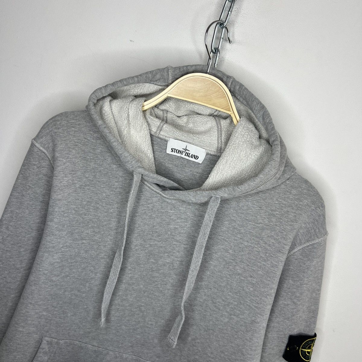 Stone Island Stone Island Hoodie Sweatshirt Hooded Gray Patch Logo Size US L / EU 52-54 / 3 - 4 Thumbnail
